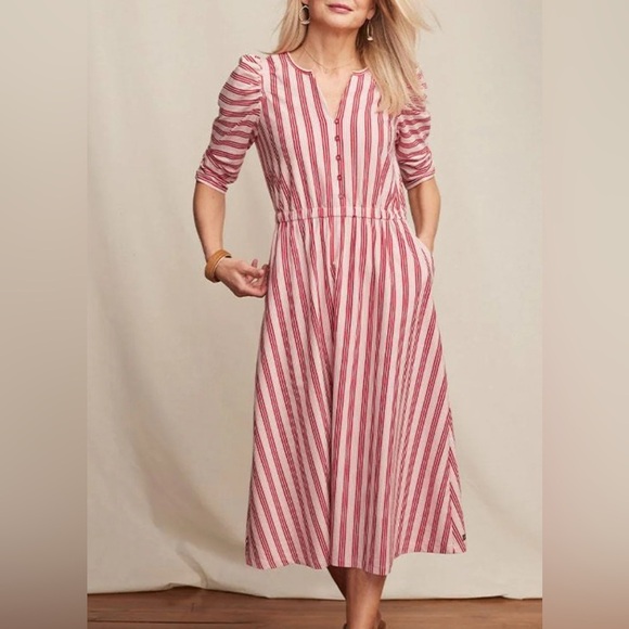 Matilda Jane McIntosh Red Striped Knit Midi Dress – Women’s Size XXL - Picture 1 of 6